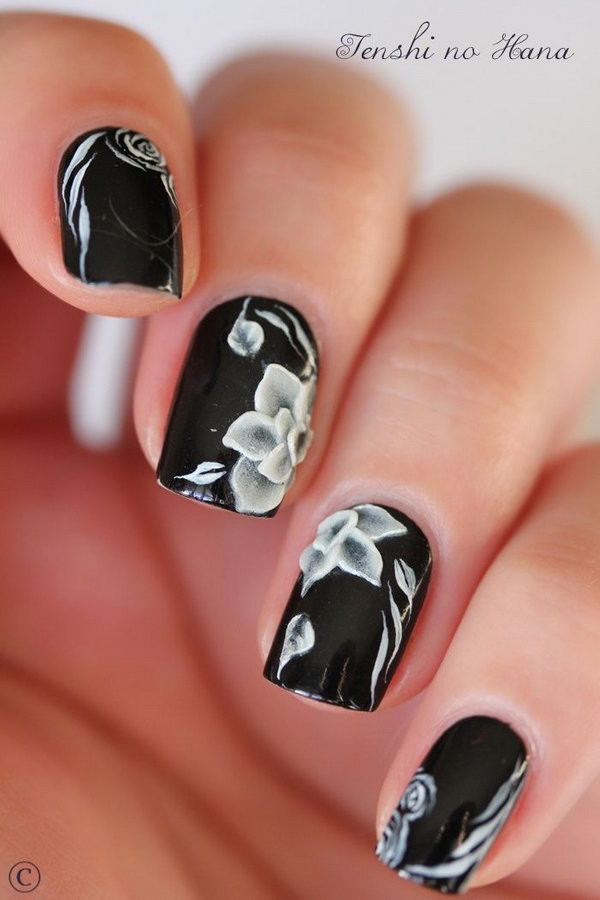 Black And White Nail Ideas
 Black and White Nail Art Designs Perfect Match For Any