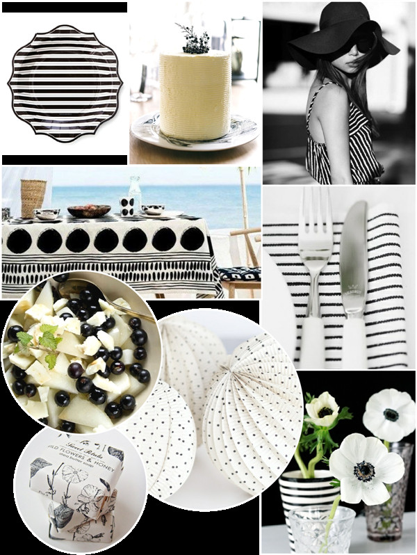 Black And White Party Food Ideas
 Monochromatic Black & White Summer Party Ideas Party