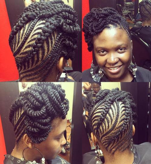 Black Braids Updo Hairstyles
 50 Updo Hairstyles for Black Women Ranging from Elegant to