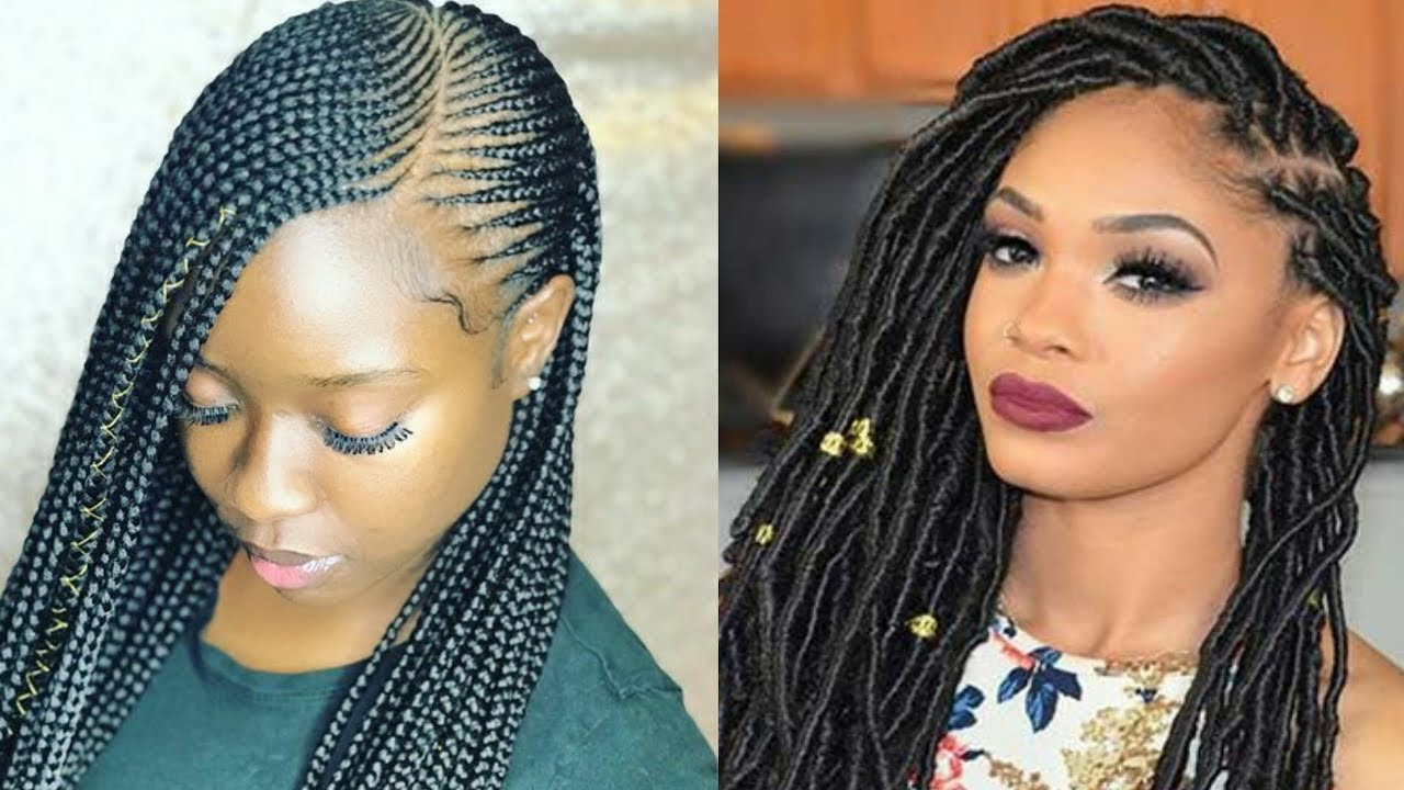 Black Braids Updo Hairstyles
 2019 Braided Hairstyles For Black Women pilation