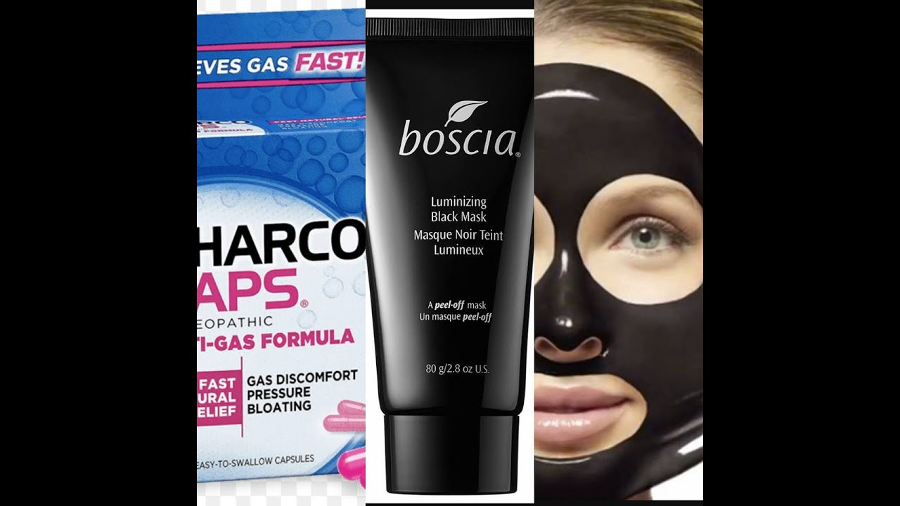 Black Charcoal Mask DIY
 Boscia Black mask vs DIY charcoal mask