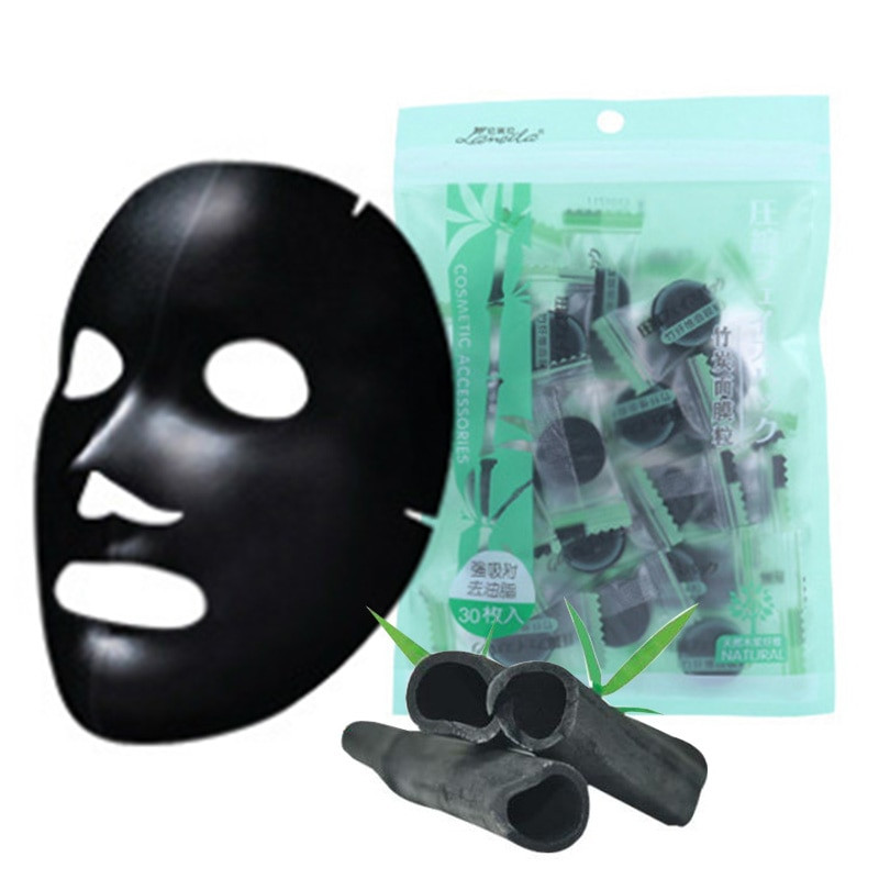 Black Charcoal Mask DIY
 Hot Selling Natural Bamboo Charcoal Black pressed Face