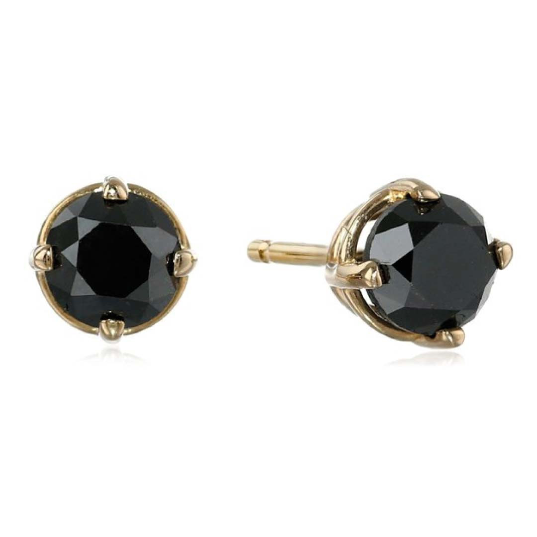 Black Diamond Earring Studs
 14k Gold Black Diamond Stud EarringsAmazing Jewelry World
