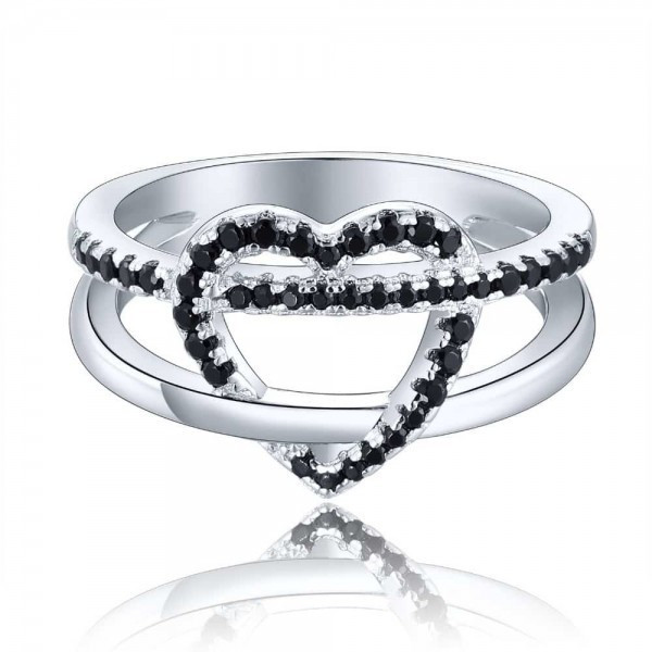 Black Diamond Promise Rings For Her
 [Latest Design] Black CZ Diamond Promise Rings for Her