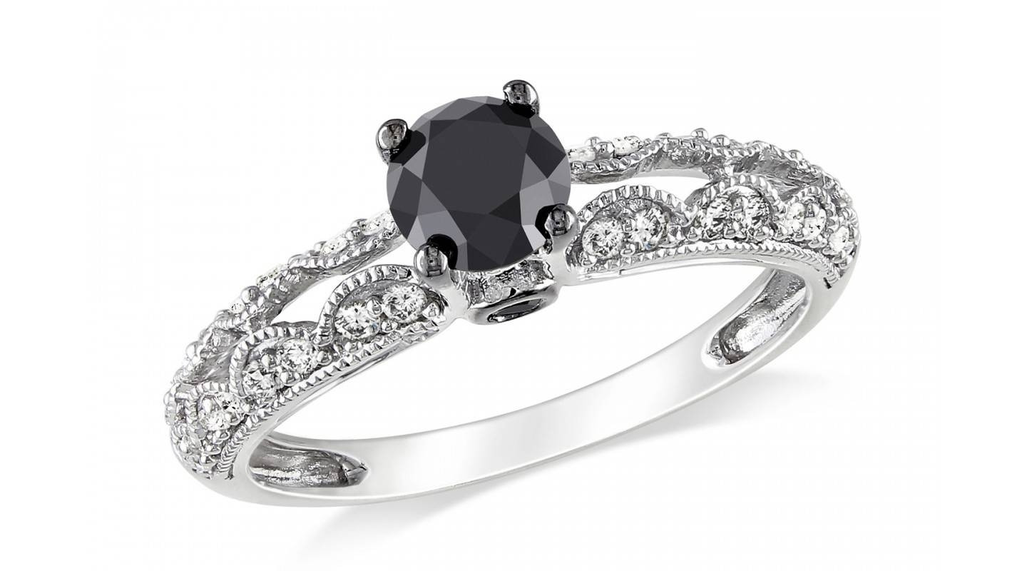 Black Diamond Promise Rings For Her
 15 Ideas of Black Diamond Wedding Rings For Her