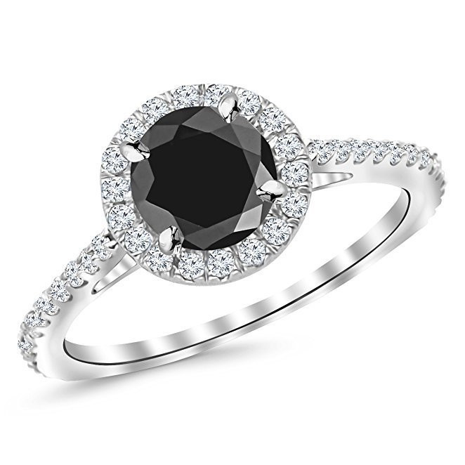 Black Diamond Promise Rings For Her
 Black Diamond Promise Rings For Her Wedding and Bridal