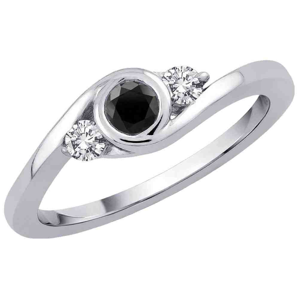 Black Diamond Promise Rings For Her
 Black Diamond Promise Rings For Her Wedding and Bridal