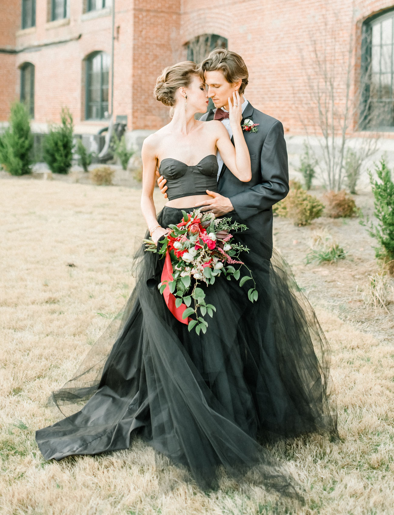 Black Dress To Wedding
 Moody Autumn Wedding Inspiration with a Black Wedding