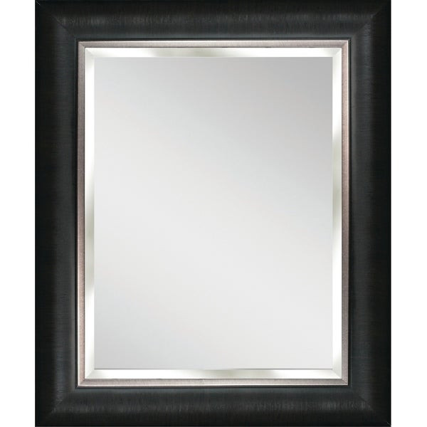 Black Framed Bathroom Mirror
 Shop Headwest Alderton Black Silver Wall Mirror Black