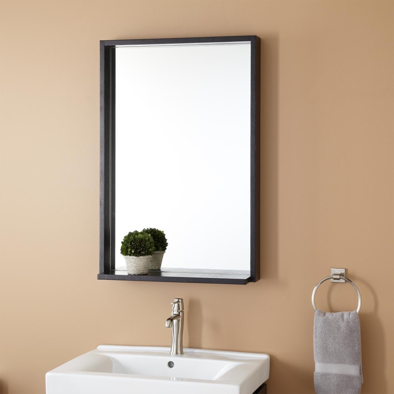 Black Framed Bathroom Mirror
 Kyra Vanity Mirror Black Bathroom