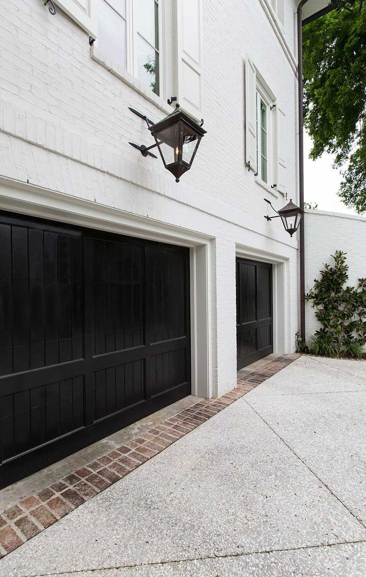 Black Garage Doors
 black trim is the perfect decorating accent