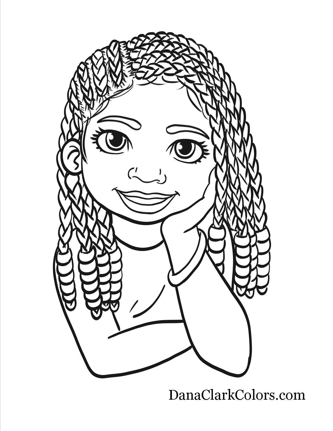 Black Girls Coloring Pages
 Black Kids coloring page AfricanAmericanColoringPage