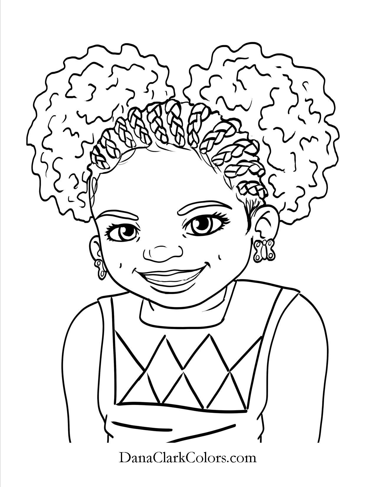 Black Girls Coloring Pages
 Black Kids coloring page AfricanAmericanColoringPage