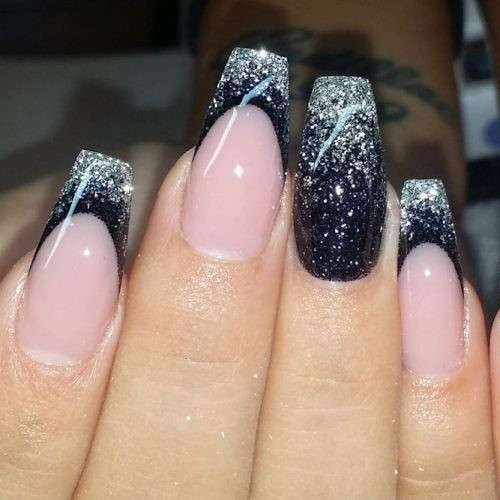 Black Glitter Ombre Nails
 33 Black Glitter Nails Designs That Are More Glam Than Goth