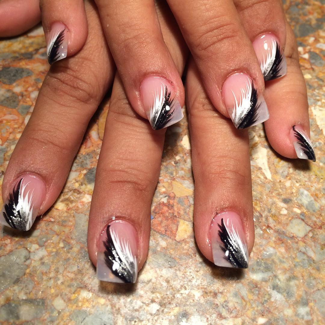 Black Nail Ideas
 45 Black and White Nail Art Designs Ideas