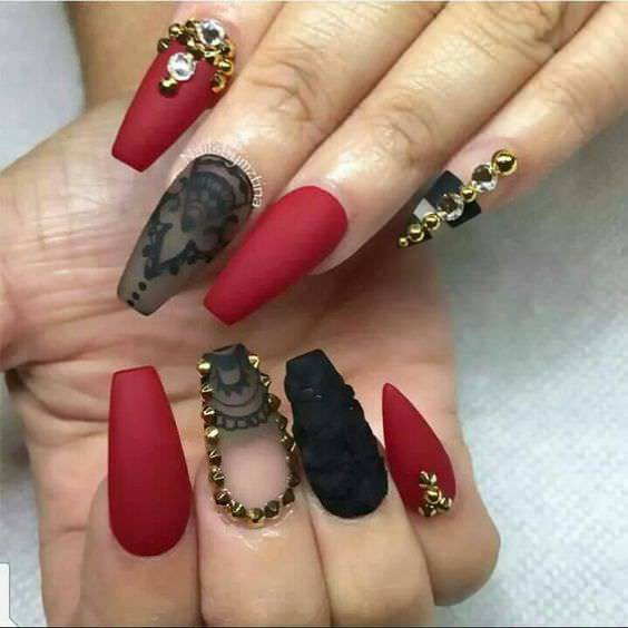 Black Nail Ideas
 29 Red and Black Nail Art Designs Ideas