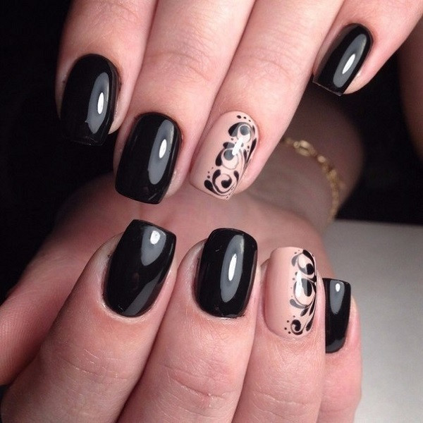 Black Nail Ideas
 50 BLACK NAIL ART DESIGNS nenuno creative