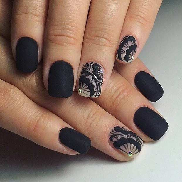 Black Nail Ideas
 45 Cool Matte Nail Designs to Copy in 2019