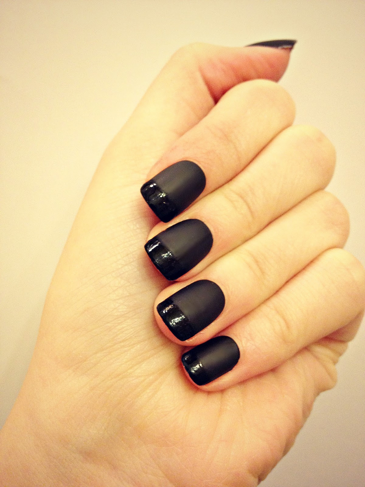 Black Nail Ideas
 Sybella Nails black matte manicure nails