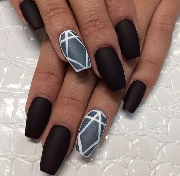 Black Nail Ideas
 60 Pretty Matte Nail Designs