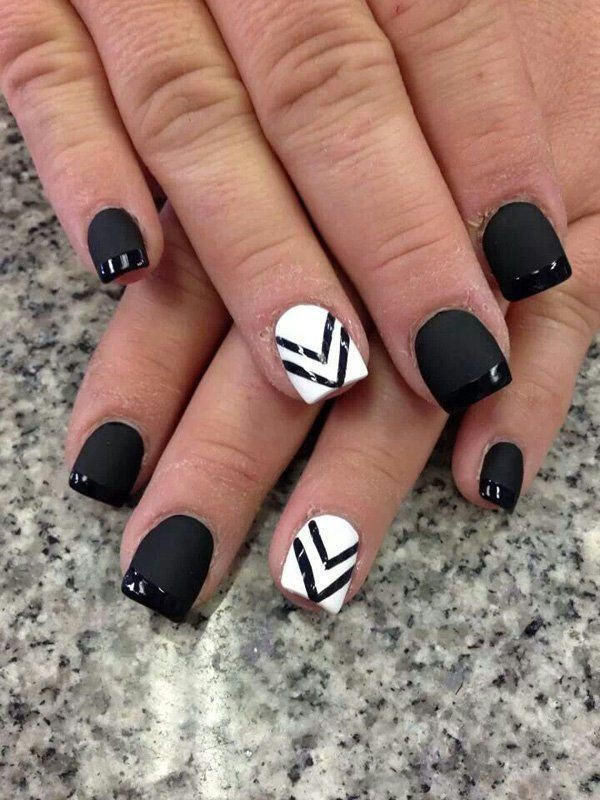 Black Nail Ideas
 80 Black And White Nail Designs