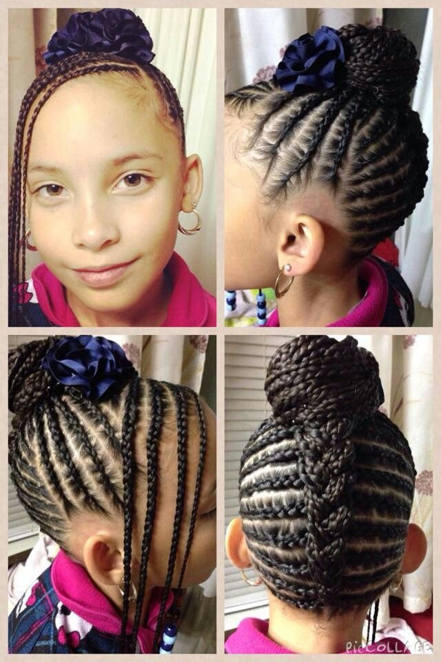 Black People Hairstyles For Kids
 Beautiful naturalhair naturalhairkids cornrows