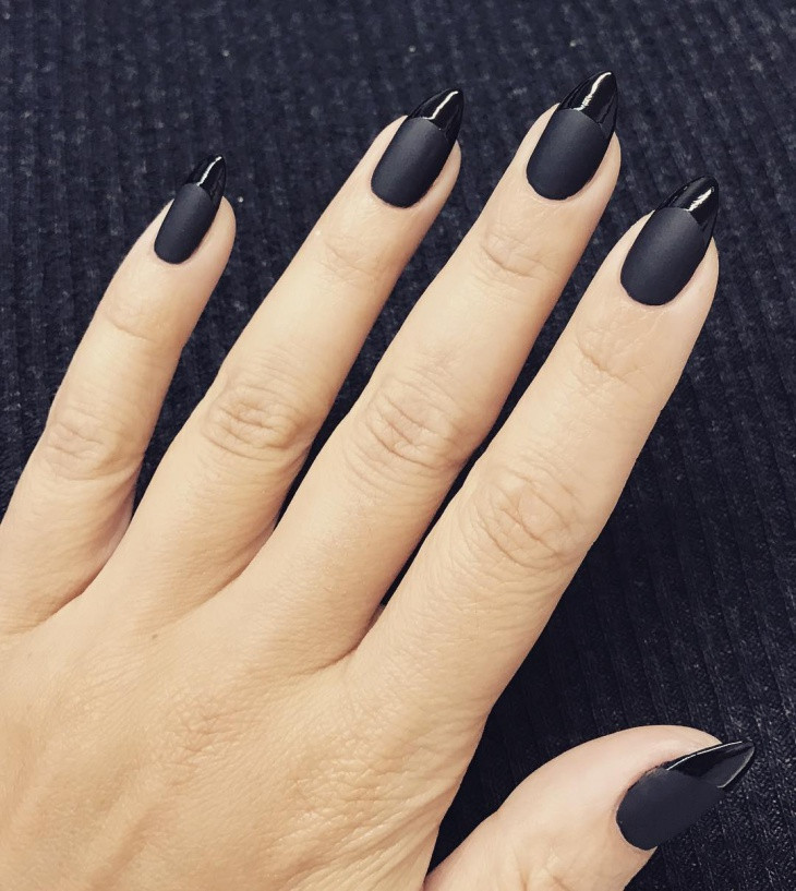 Black Stiletto Nail Designs
 38 Matte Nail Art Designs Ideas