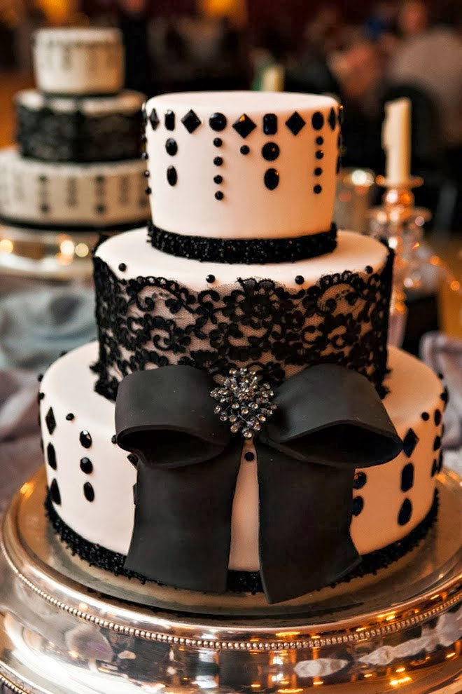 Black Wedding Cake
 Best Wedding Cakes of 2013 Belle The Magazine