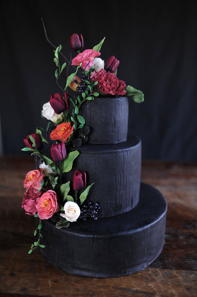 Black Wedding Cake
 20 Breathtaking Black Wedding Cakes Chic Vintage Brides