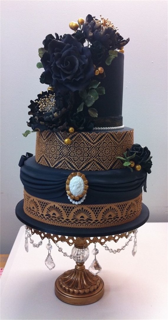 Black Wedding Cake
 Black wedding cake trend The newest cake trend on the block