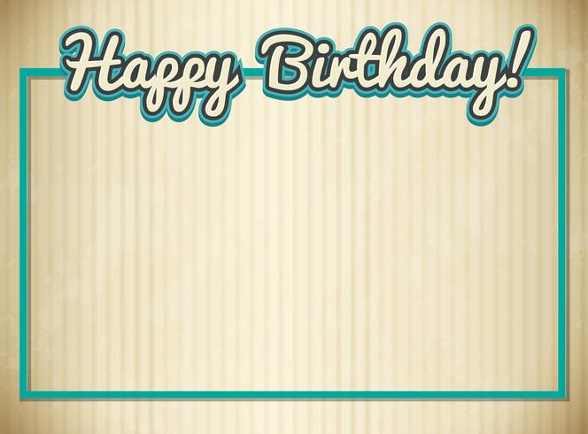 Blank Birthday Card Template
 Blank birthday card template Download Free Vectors