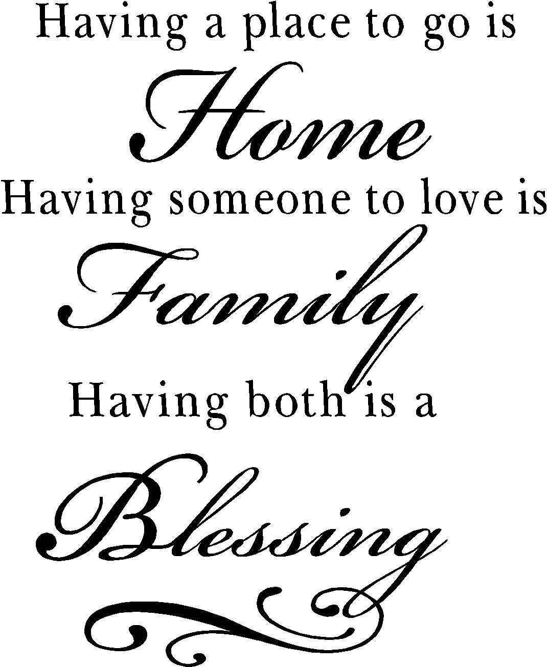 Bless Family Quotes
 Family Wall Quotes And Sayings QuotesGram