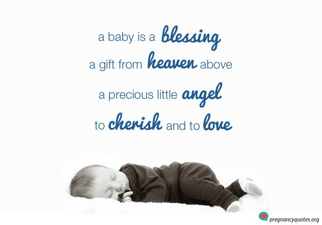 Blessed With A Baby Girl Quotes
 A Baby Is A Blessing Cute & Sweet Saying Pregnancy Quotes