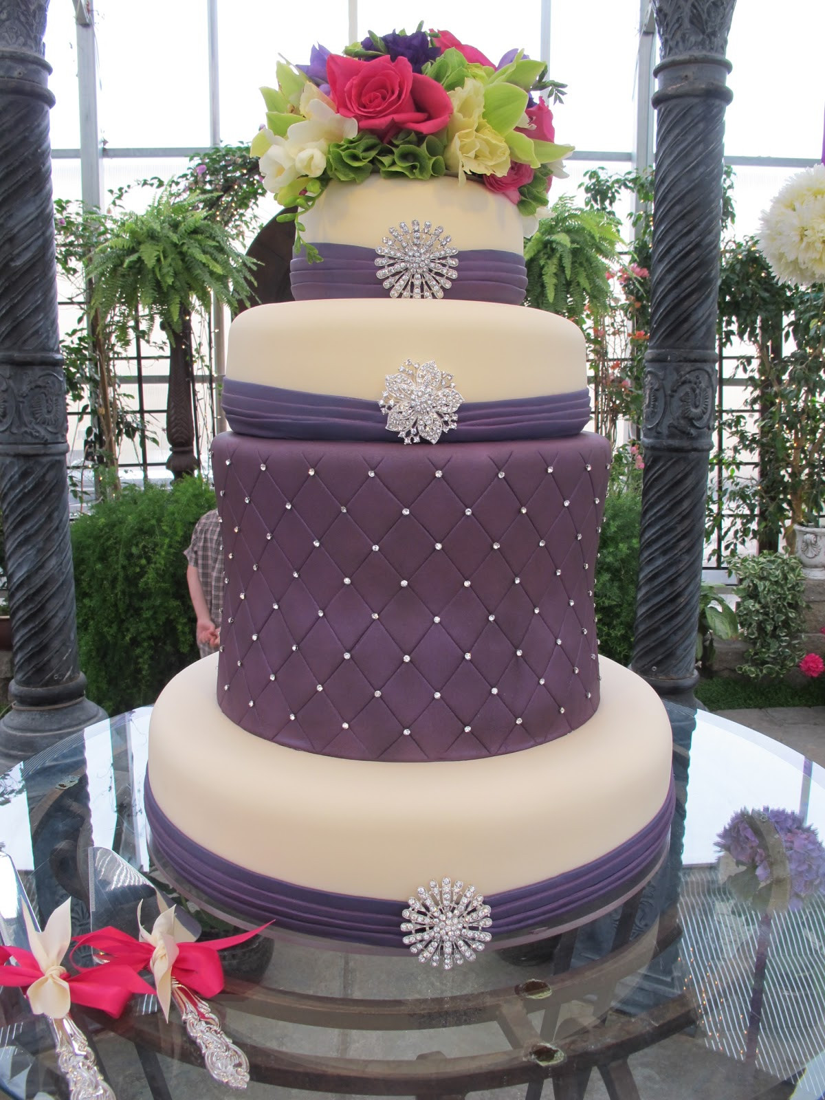 Bling Wedding Cakes
 Purple Bling Bling Wedding Cake Purple Chocolat Home