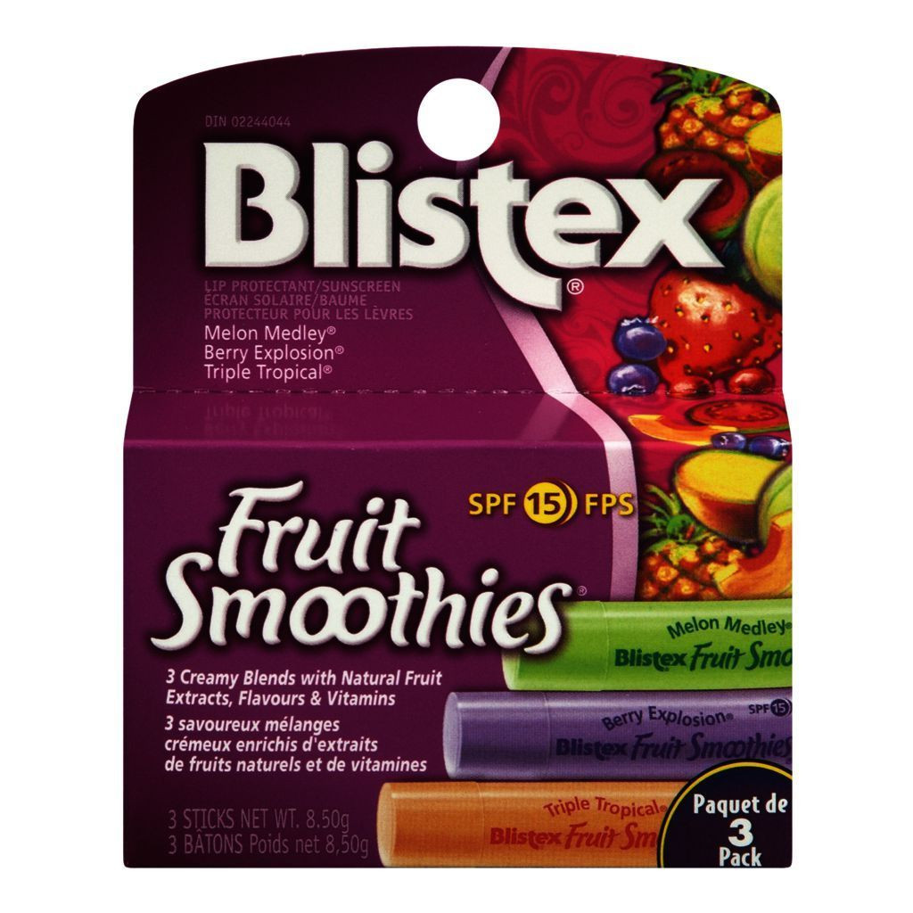 Blistex Fruit Smoothies
 Buy BLISTEX Fruit Smoothies 3 Pack from Value Valet