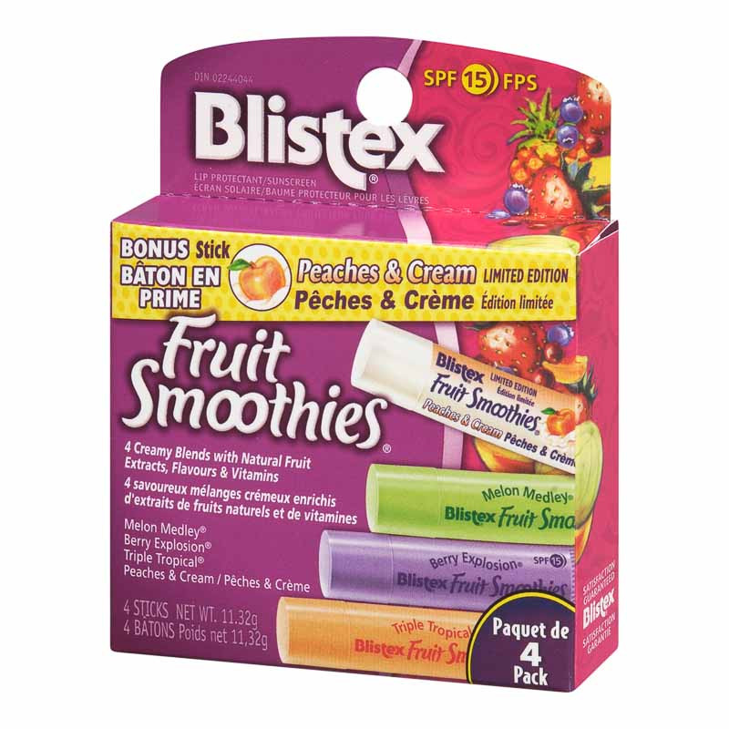 Blistex Fruit Smoothies
 Blistex Fruit Smoothies Lip Balm 4 Pack