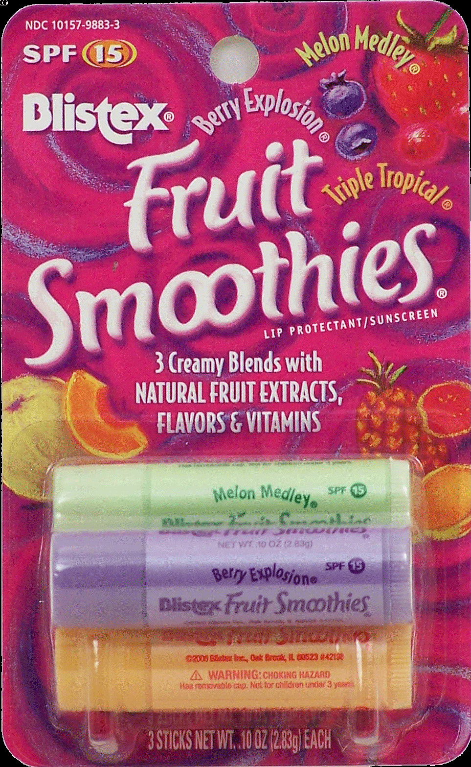 Blistex Fruit Smoothies
 Groceries Express Product Infomation for Blistex Fruit