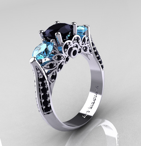 Blue And Black Wedding Rings
 natural blue diamond engagement rings