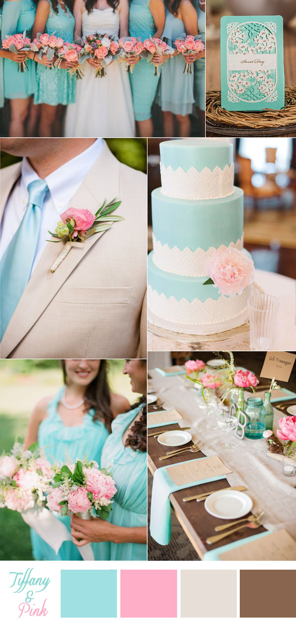Blue And Pink Wedding Colors
 Awesome Ideas For Your Tiffany Blue Themed Wedding