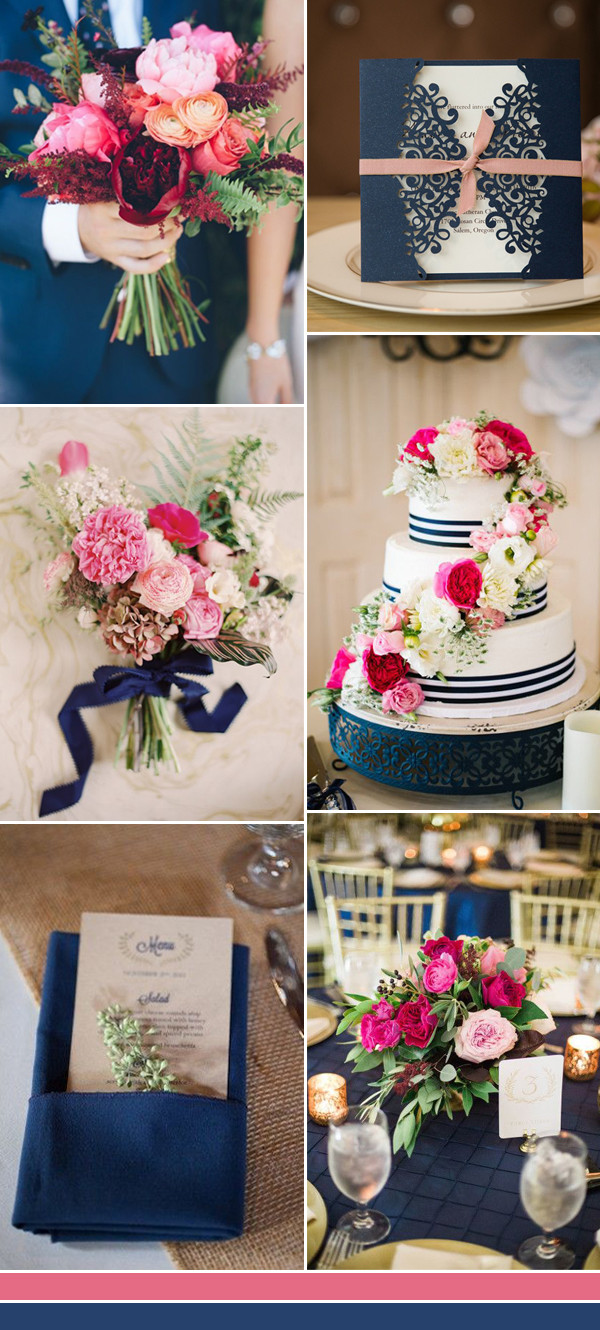 Blue And Pink Wedding Colors
 The Best Shades of Blue Wedding Color Ideas for 2017