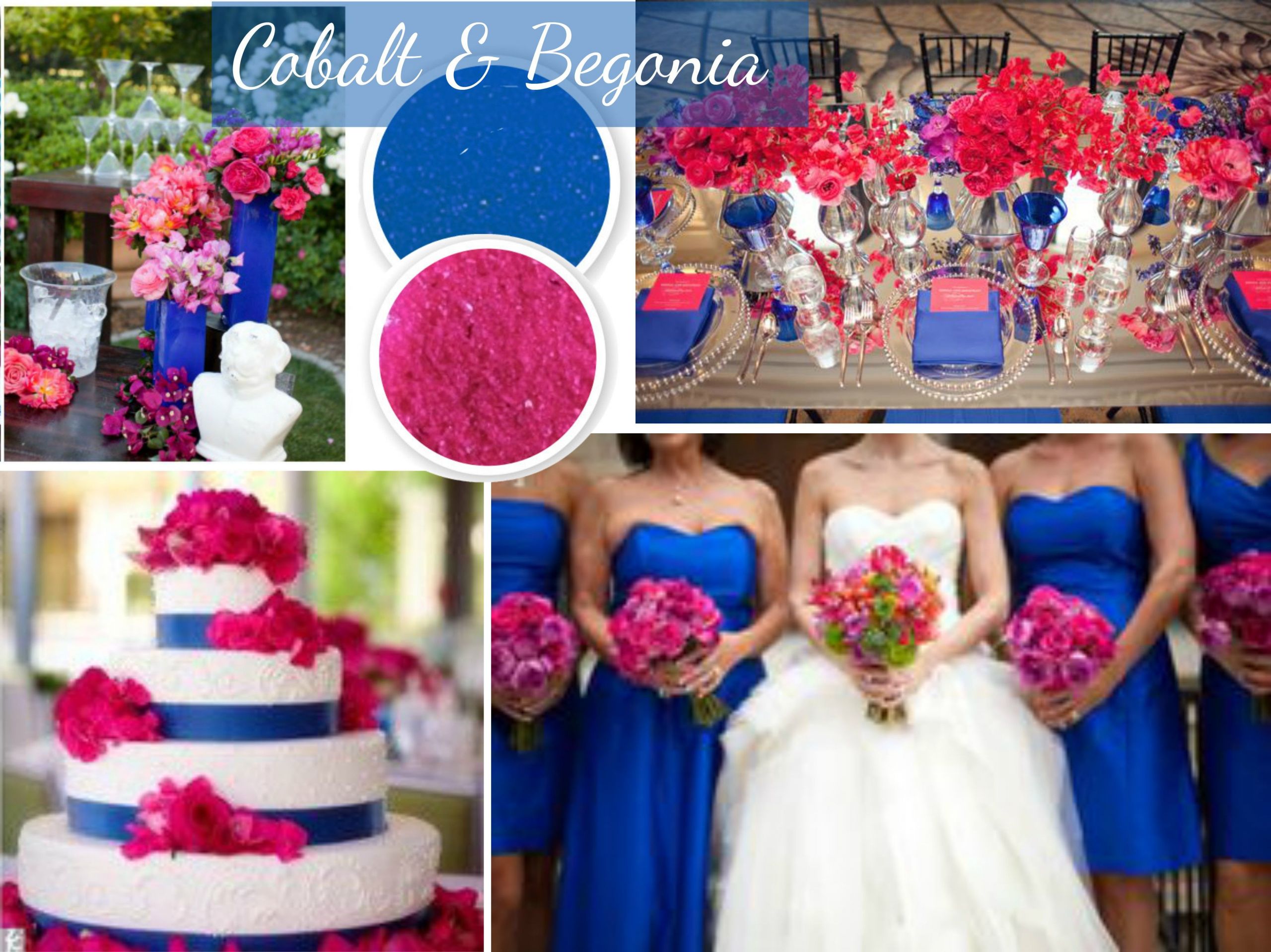 Blue And Pink Wedding Colors
 Wedding Color Trends Blue and Pink Royal blue and hot