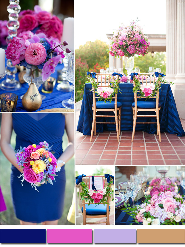 Blue And Pink Wedding Colors
 royal blue and pink wedding colors