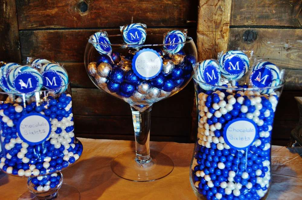 Blue And White Graduation Party Ideas
 Rustic blue and white Class Reunion Party Ideas