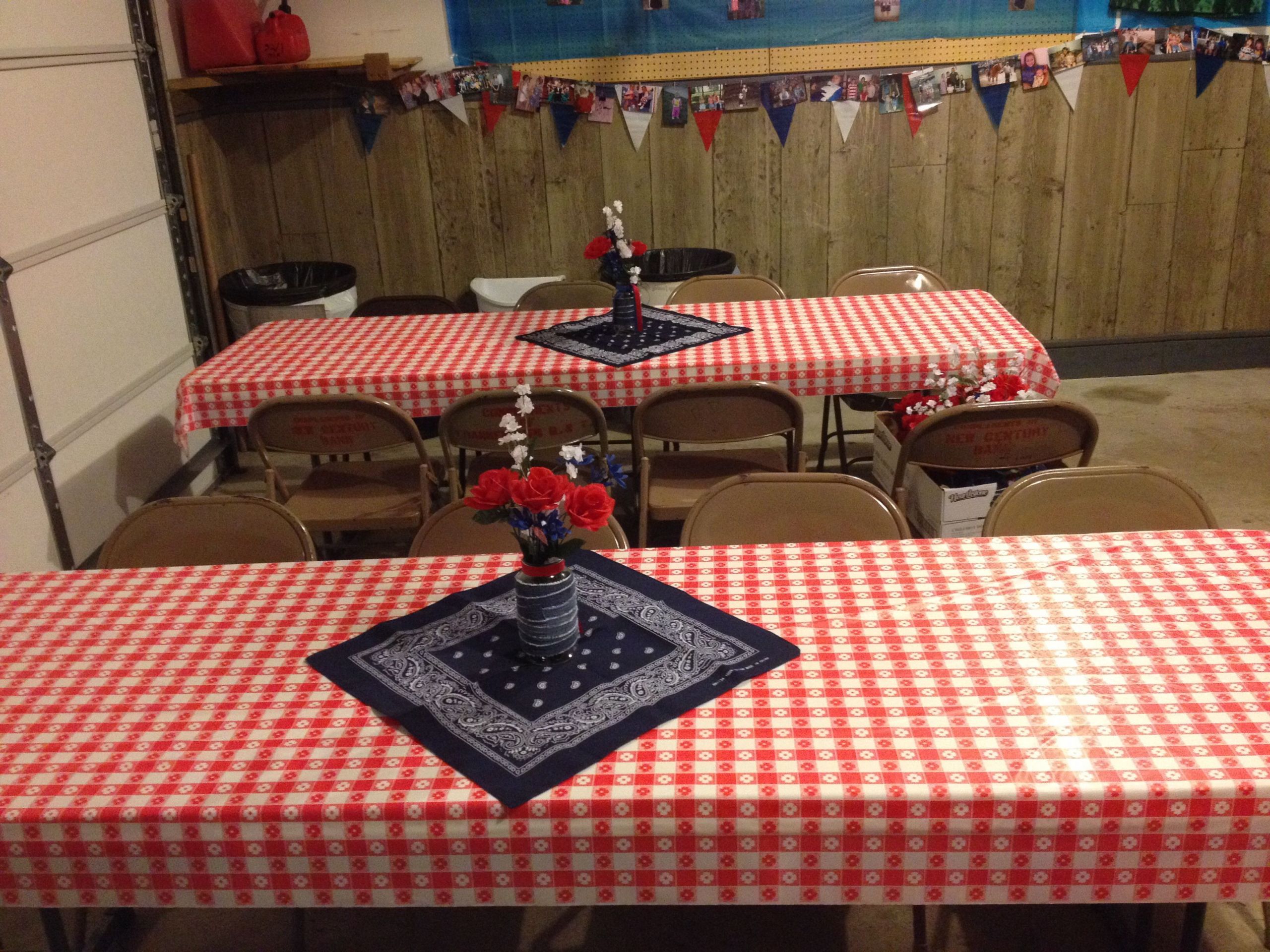 Blue And White Graduation Party Ideas
 Country themed graduation party Red white and blue