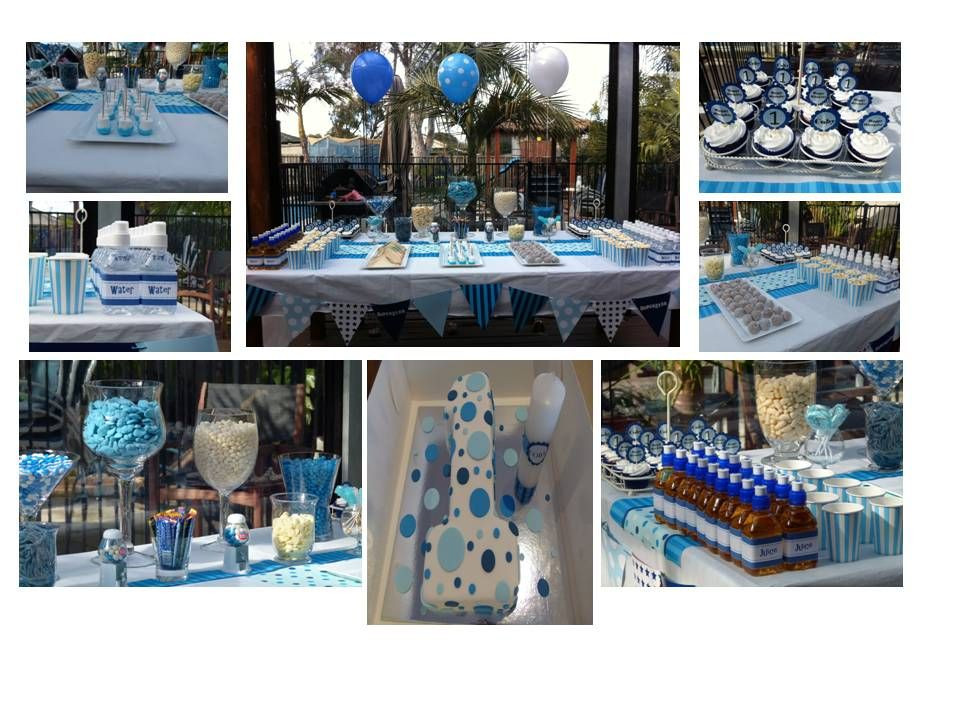 Blue And White Graduation Party Ideas
 Blue and White Themed Party Party stuff