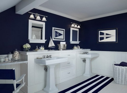Blue Bathroom Decor
 Easy Tips to Help You Decorating Navy Blue Bathroom Home