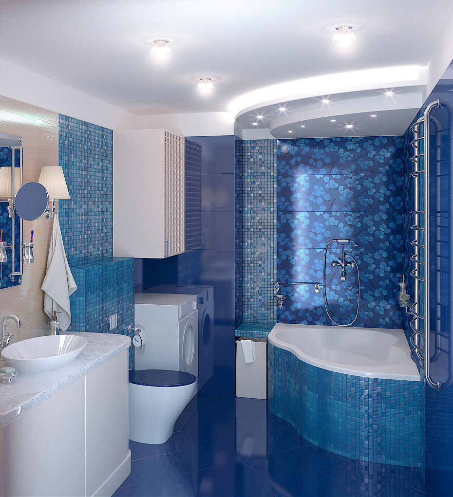 Blue Bathroom Decor
 Modern blue bathroom catalog decor ideas tiles