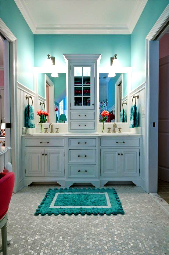 Blue Bathroom Decor
 Home Decor Ideas Tiffany blue bathroom