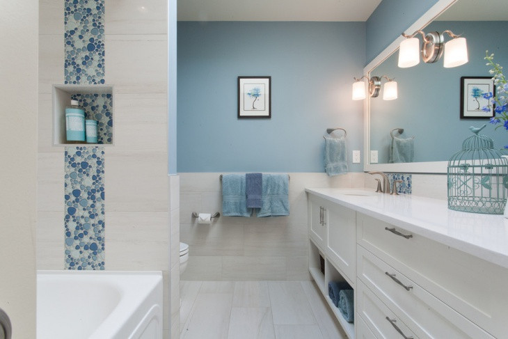 Blue Bathroom Decor
 15 Blue and White Bathroom Designs Ideas