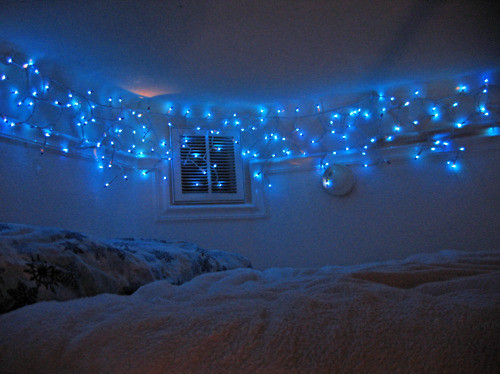 Blue Bedroom Lights
 Christmas Lights in 8 Bedrooms